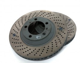 Porsche OEM 1pc Cross Drilled Front Right Rotor Porsche 996TT 997TT