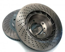 Porsche OEM 1pc Cross Drilled Rear Right Rotor Porsche 996TT 997TT