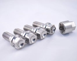 TiKORE Audi Titanium Lug Bolt Set - Size M12x1.5 Conical Seat - Security